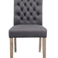 BTExpert GREY upholstery dining Chair velvet tufted Camran High Back Velvet Charcoal Tufted