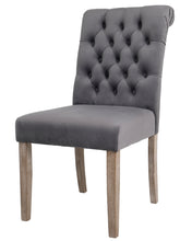 BTExpert GREY upholstery dining Chair velvet tufted Camran High Back Velvet Charcoal Tufted