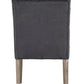 BTExpert GREY upholstery dining Chair velvet tufted Camran High Back Velvet Charcoal Tufted