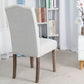 BTExpert French High Back Tufted Upholstered Dining Chair