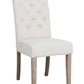 BTExpert French High Back Tufted Upholstered Dining Chair