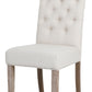 BTExpert French High Back Tufted Upholstered Dining Chair