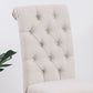 BTExpert High Back Tufted Parsons Upholstered Dining Room Chair ide Solid Wood Accent