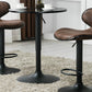 BTExpert Adjustable Metal upholstered Swivel   Brown Kitchen Dining Bar Counter Stool Chair barstools