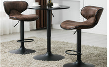 BTExpert Adjustable Metal upholstered Swivel   Brown Kitchen Dining Bar Counter Stool Chair barstools