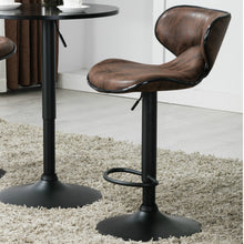 BTExpert Adjustable Metal upholstered Swivel   Brown Kitchen Dining Bar Counter Stool Chair barstools