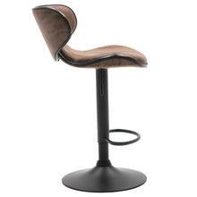 BTExpert Adjustable Metal upholstered Swivel   Brown Kitchen Dining Bar Counter Stool Chair barstools