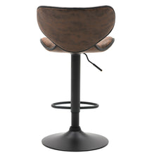 BTExpert Adjustable Metal upholstered Swivel   Brown Kitchen Dining Bar Counter Stool Chair barstools