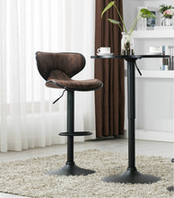 BTExpert Adjustable Metal upholstered Swivel   Brown Kitchen Dining Bar Counter Stool Chair barstools