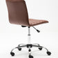 BTExpert Ergonomic Mid-Back PU Leather Swivel Manager Task Chair, Ribbed Design
