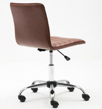 Ergonomic Mid Back PU Leather Swivel Designer Manager Conference Work Task Computer Office Ribbed Chair