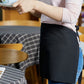 BTEXPERT 3 Pockets Waitress Waist Apron, Bar Kitchen Home, 24 x 12 Inches, Black 12 Pack