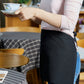 BTEXPERT 3 Pockets Waitress Waist Apron, Bar Kitchen Home, 24 x 12 Inches, Black 12 Pack