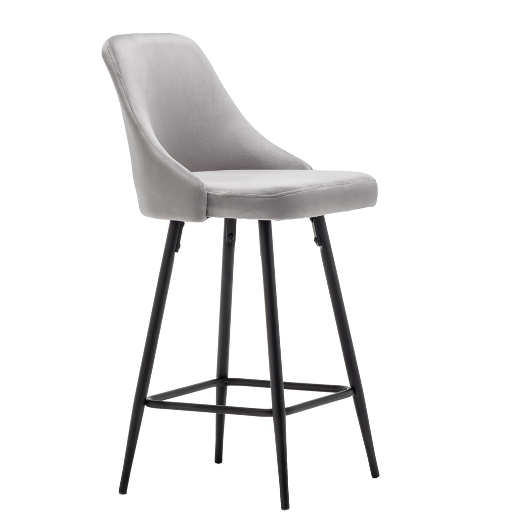 Afia woven counter shop stool black