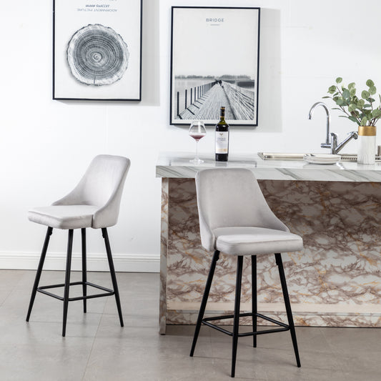 BTExpert Afia Upholstered Modern Barstool Stool Bar Chair - One