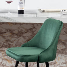 BTExpert Faiza Velvet Geen Upholstered Modern  Barstool Stool Bar Chair -One