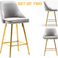 Shagufta Tufted Upholstered Modern Premium Stool Bar Chairs - Set of 2