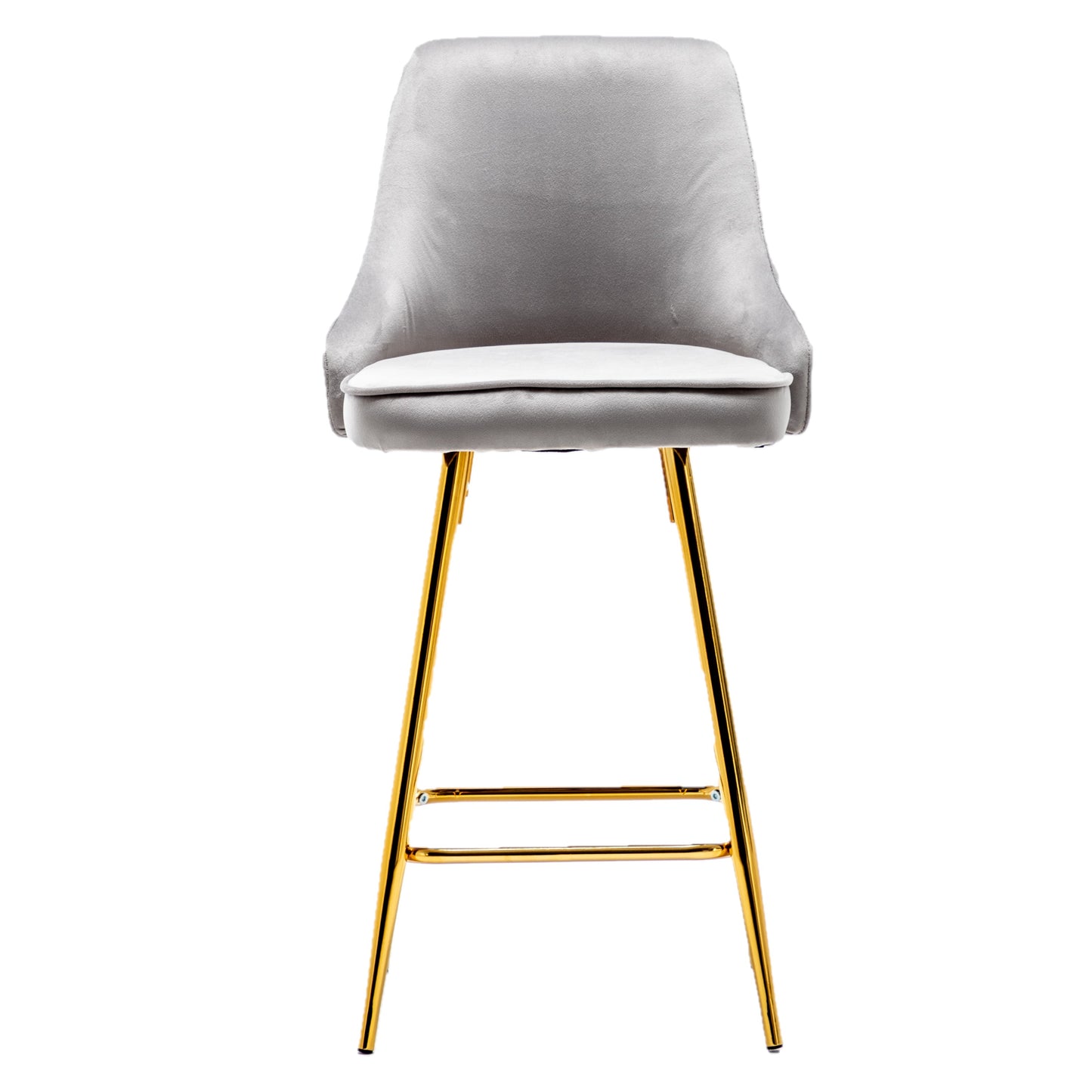 Shagufta Tufted Upholstered Modern Premium Stool Bar Chairs - Set of 2