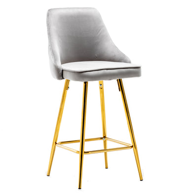 BTExpert Shagufta Tufted Upholstered Modern Stool Bar Chair -One