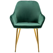 NEW - TWO Tasmia Velvet Emerald Green Accent Bucket Upholstered Dining Chairs Set of 2