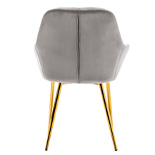 BTExpert Sarah Metallic Gray Accent Bucket Upholstered Modern Dining Chair