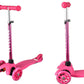 BTExpert Kids Adjustable Mini Kick Scooter, LED 3-Wheel T-Bar, Indoor Outdoor, Ages 3+
