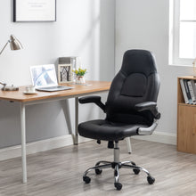 Office Desk Gaming Lumbar Support Computer Task Executive Adjustable Height/Arms Faux Leather Chair