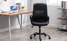 Office Desk Faux Leather Lumbar Support Conference Executive Chair