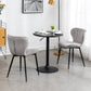 BTEXPERT Upholstered Modern Premium Grey Velvet Accent Dining Chair - Set of 2