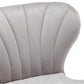 BTExpert Upholstered Modern Grey Velvet Accent Dining Chair