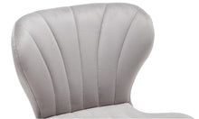 BTExpert Upholstered Modern Grey Velvet Accent Dining Chair