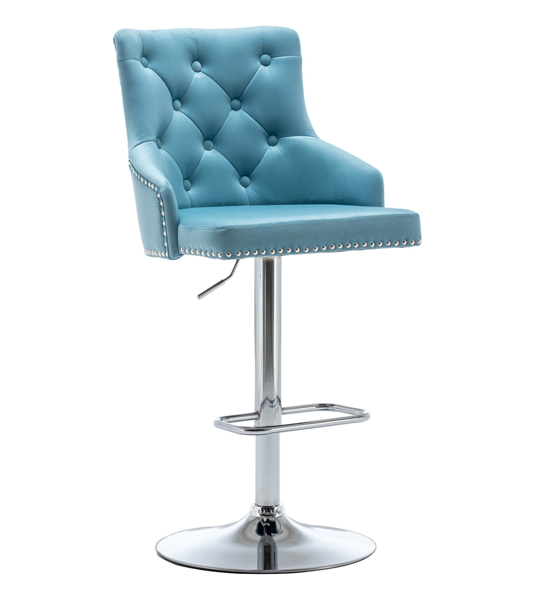 Teal counter stools with backs 2025