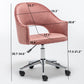 Btexpert Vanity Velvet RoseGold Makeup Dressing Office Task Work Adjustable Height Laiba Chair