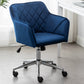 Executive Chair Blue Bucket Office 360 Swivel Diamond Tufted Plush Make-Up Vanity Office Job