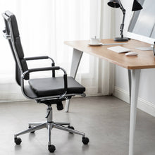 Executive Computer Desk Chair PU Executive Faux Leather Rolling Swivel 360 Rotation Task Residential Commercial for Office, Home