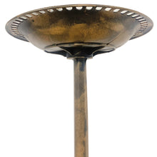 Birdbath Copper Bronze 28" Height Pedestal Bird Bath Antique Outdoor Garden Vintage Yard Art Resin Fleur de lis Decoration Accents