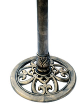 Birdbath Copper Bronze 28" Height Pedestal Bird Bath Antique Outdoor Garden Vintage Yard Art Resin Fleur de lis Decoration Accents