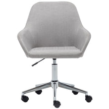 Padded Adjustable Rolling Home Office Mid-Back Upholstery Chair, Swivel