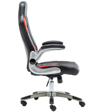 Ergonomic Swivel  Adjustable Lumbar Support Tilt Executive Gaming Chair Black Red