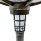BTExpert Birdbath Vintage Grey Solar Lighted Bath Garden Fountain Decoration Accents