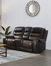 BTExpert Top Grain Leather Power Motion Recliner Loveseat