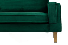 Green Velvet Arm Chair