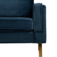 BTExpert Blue Velvet Arm Chair