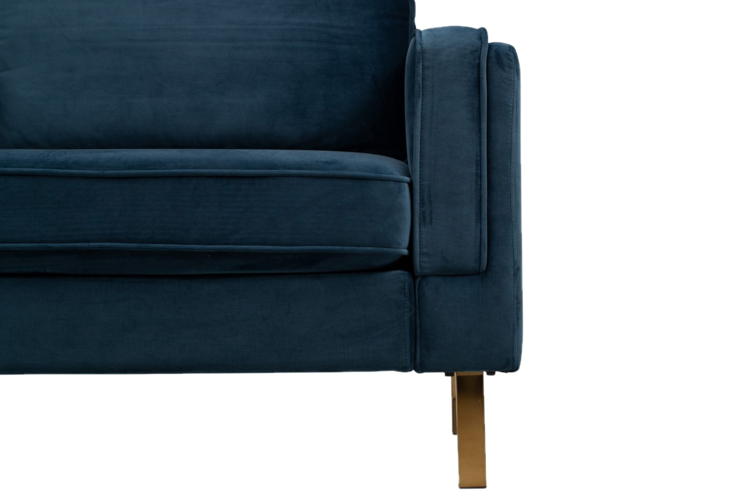 BTExpert Blue Velvet Arm Chair