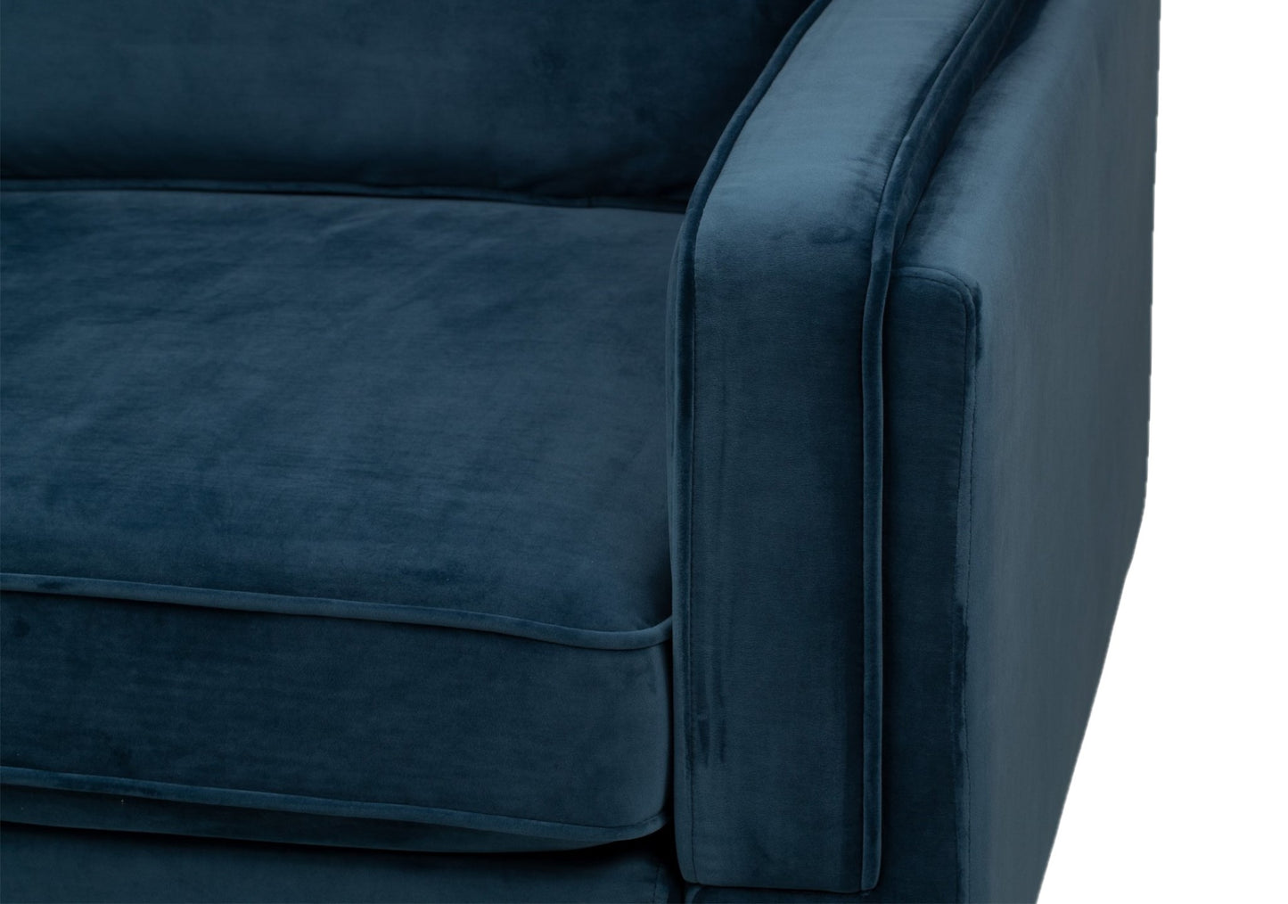 BTExpert Blue Velvet Arm Chair