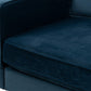 BTExpert Blue Velvet Arm Chair