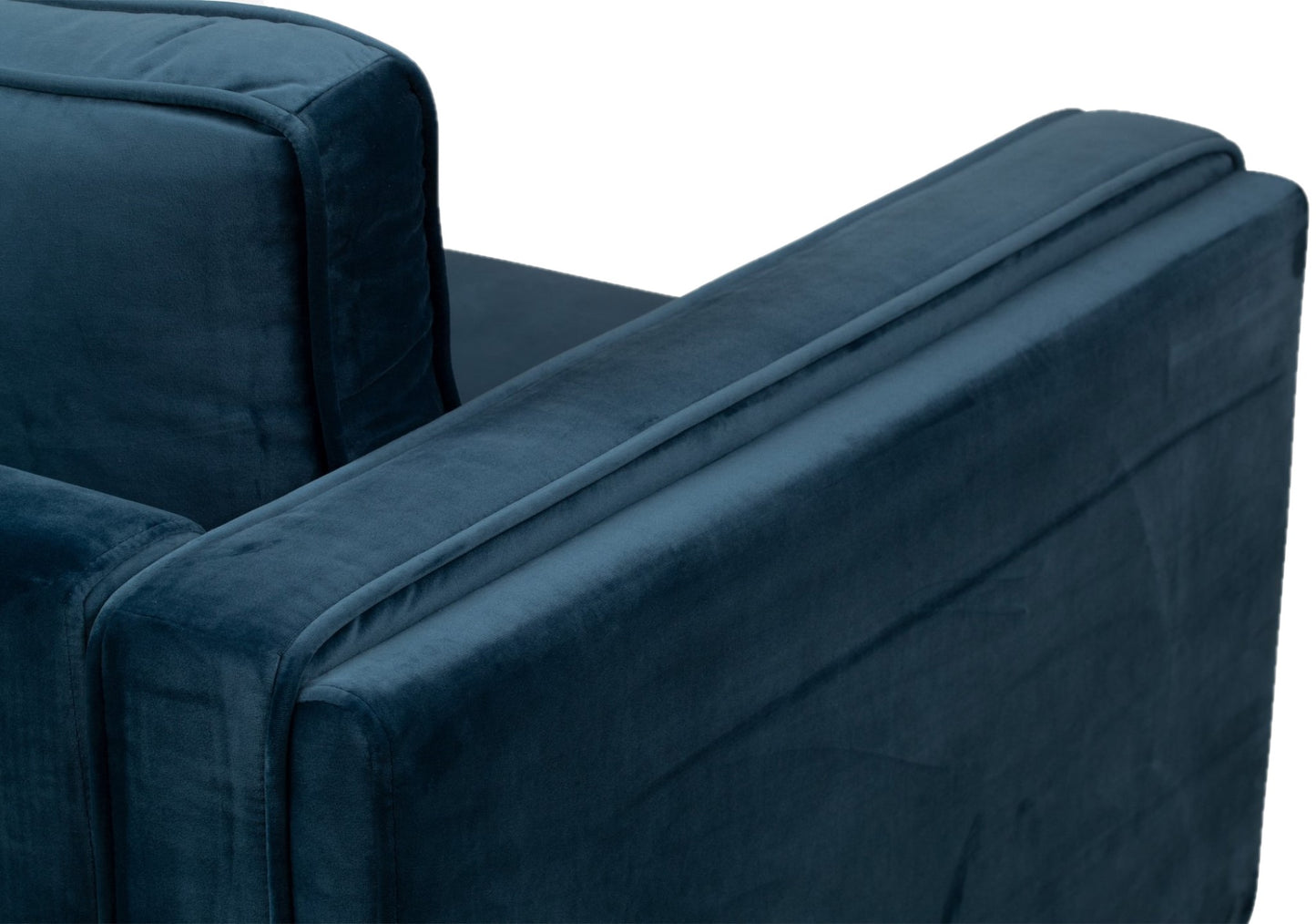 BTExpert Blue Velvet Arm Chair