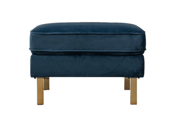 Upholstered Rectangular Ottoman Bench Footrest Stool Coffee Table Footrest Stool Coffee Table Blue