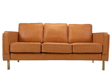BTEXPERT Green Velvet 3 Seater Sofa with Stainless Steel Legs in Polished Gold Finish