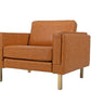 Distressed Vegan Leather Arm chair